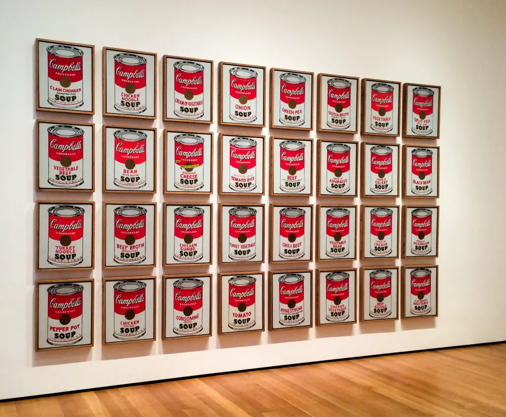 Andy Warhol's Campbell's Soup Cans at the Museum of Modern Art in New York City (Erin Klema/The Epicurean Traveler)