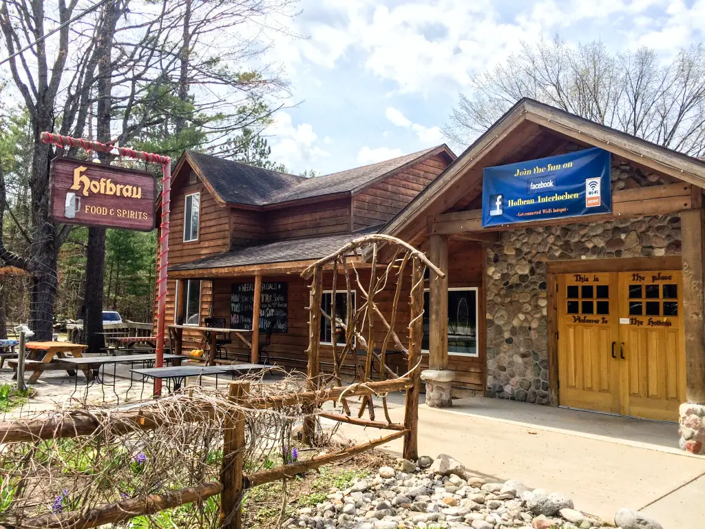 Hofbrau, our brunch destination in Interlochen (Erin Klema/The Epicurean Traveler)
