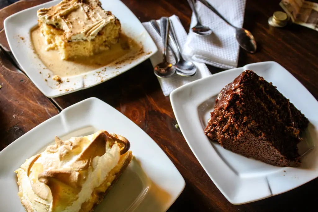 Chocolate cake, tres leches cake, and pie de limon in Chaclacayo, Peru | The Epicurean Traveler