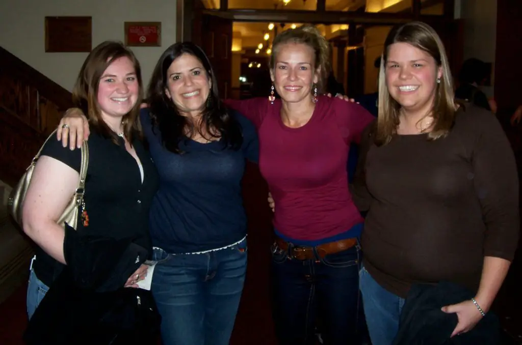 Hanging out with comedians Marla Schultz, Chelsea Handler, and my best friend/college roomie Amanda in March 2007 at CMU's Plachta Auditorium. Coolest moment of my journalism career: Interviewing Chelsea by phone to plug this show in the award-winning student newspaper, Central Michigan Life.