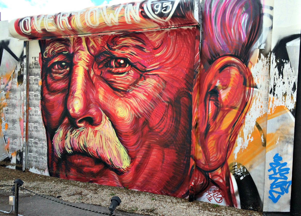 Gaia's portrait of Henry Flager at Wynwood Doors in Miami | EpicureanTravelerBlog.com