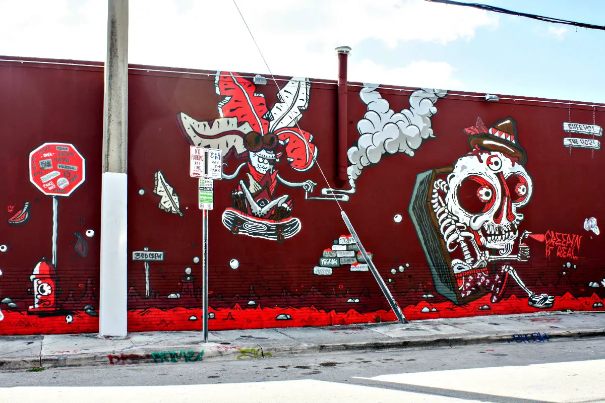 Brooklyn-based artist Sheryo, originally from Singapore, created this artwork found outside the Wynwood Walls. | EpicureanTravelerBlog.com