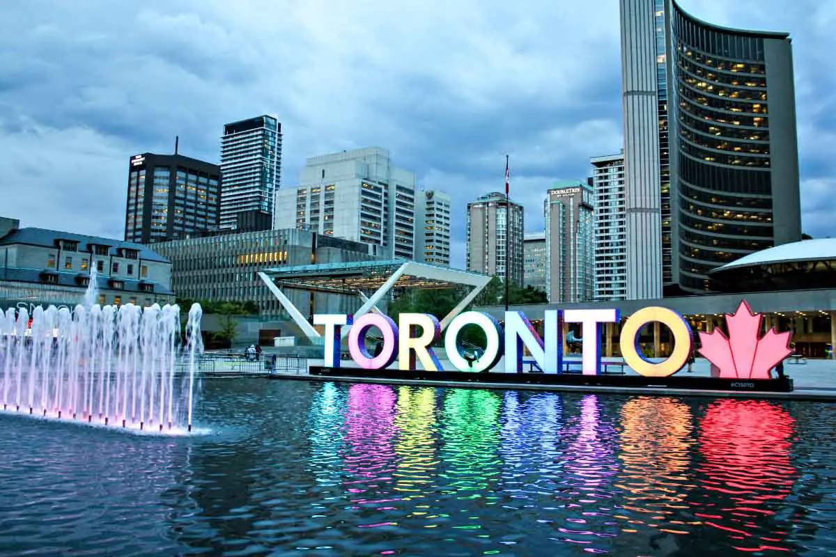 Toronto sign at Nathan Phillips Square