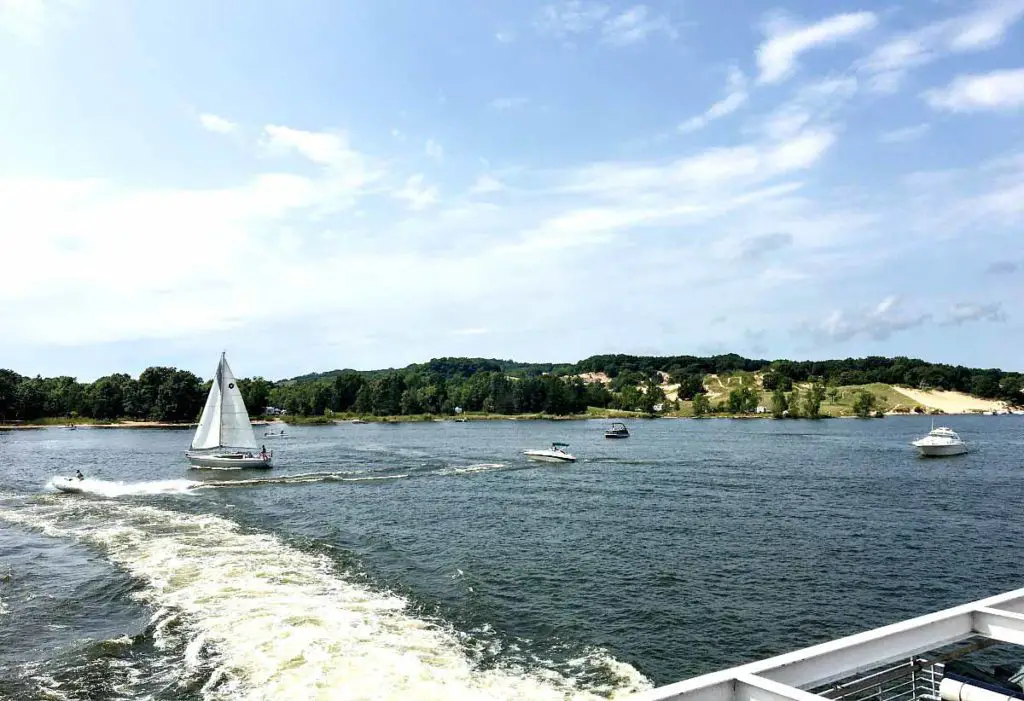 The Lake Express arrives in Muskegon 