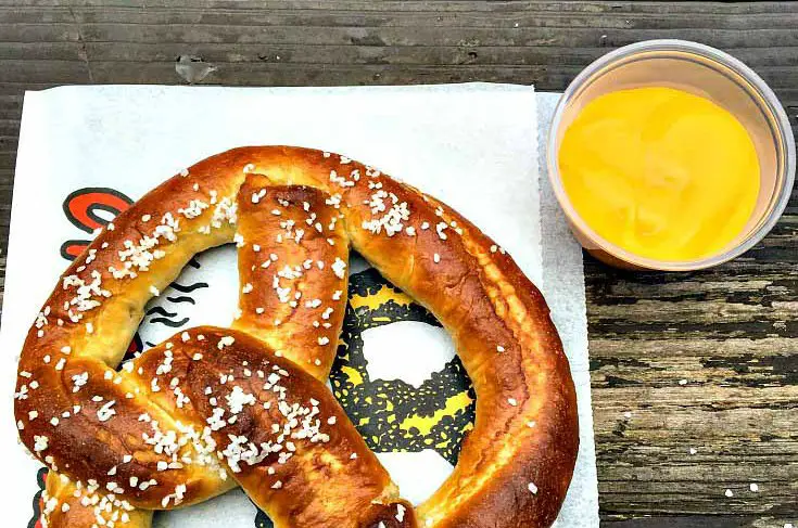 A soft pretzel at the Minnesota State Fair
