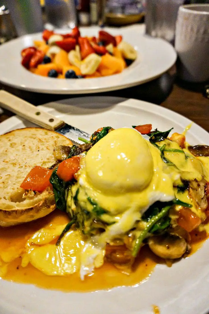 Eggs Benedict at Wolfgang's Restaurant in Grand Rapids, Michigan