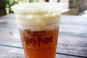 Butterbeer from Hog's Head Pub at the Wizarding World of Harry Potter - Hogsmeade at Universal Orlando Resort's Islands of Adventure in Orlando, Florida, USA