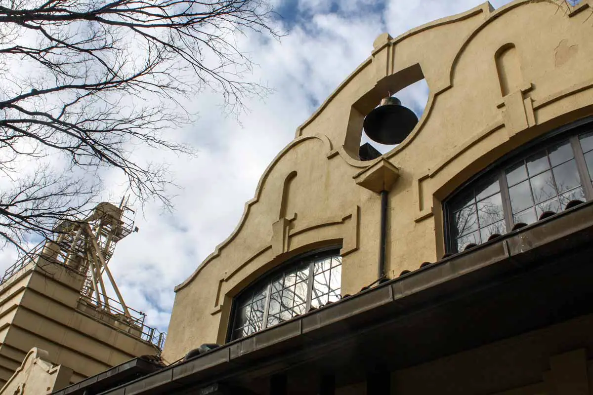 Historic Four Roses Bourbon Distillery's Spanish Mission-style architecture