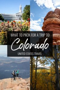 What to pack for a trip to Colorado