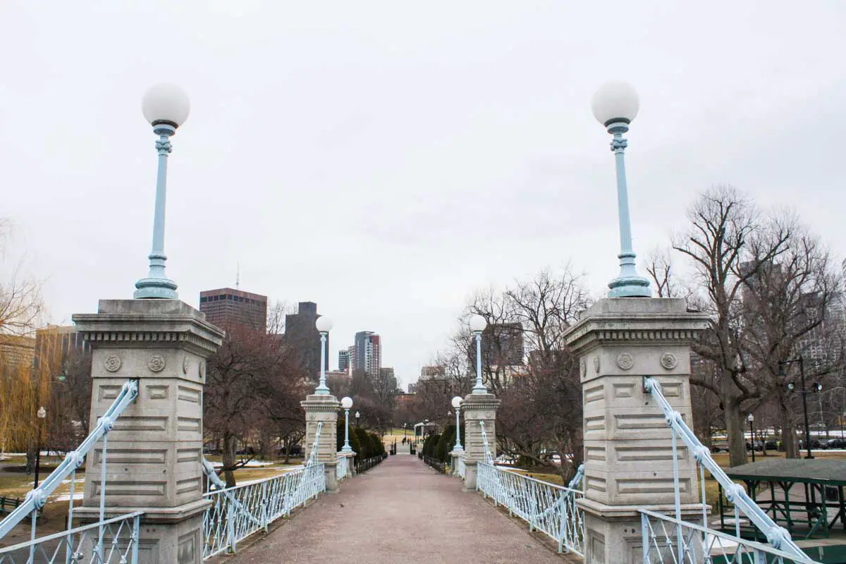 The Boston Public Garden Foot Bridge