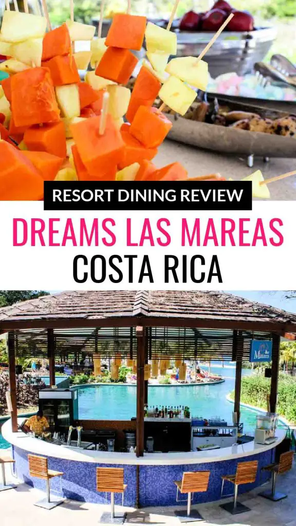 Dreams Las Mareas Costa Rica poolside bar