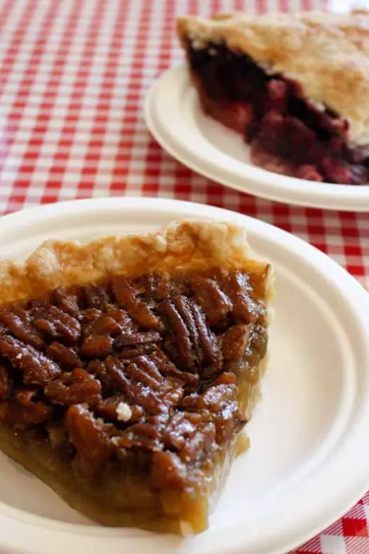 Pecan and triple berry pies at Stockholm Pie & General Store in Stockholm, Wisconsin