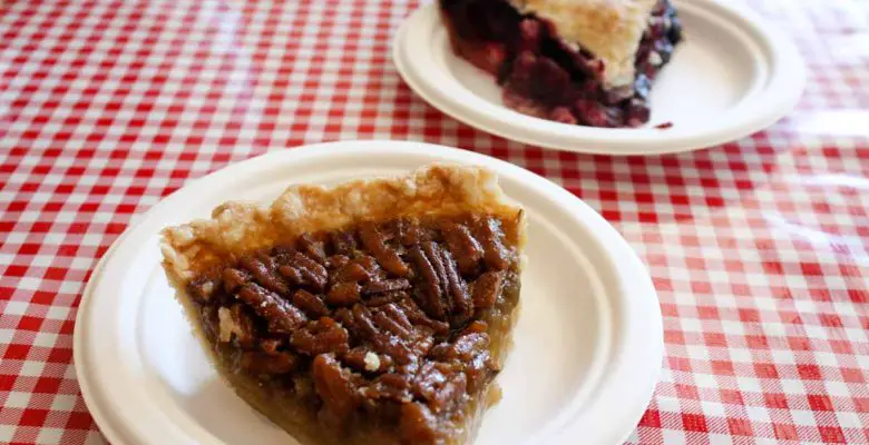 Pecan and triple berry pies at Stockholm Pie & General Store in Stockholm, Wisconsin