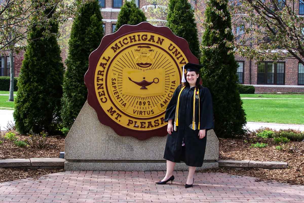 Central Michigan University Seal on Graduation Day 2008