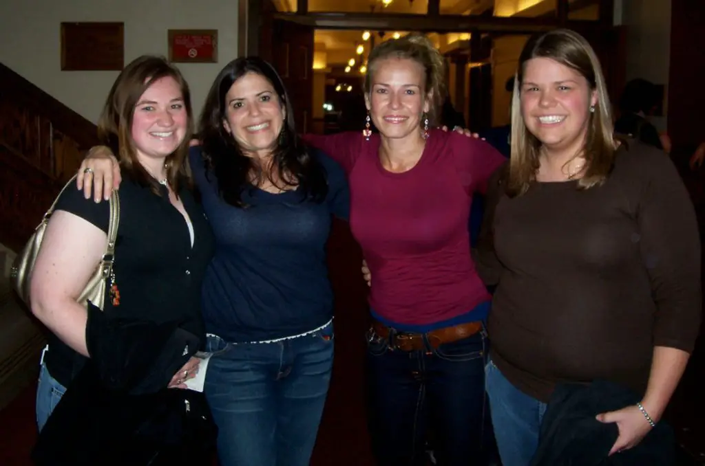 Hanging out with comedians Marla Schultz, Chelsea Handler, and my best friend/college roomie Amanda in March 2007 at CMU's Plachta Auditorium. Coolest moment of my journalism career: Interviewing Chelsea by phone to plug this show in the award-winning student newspaper, Central Michigan Life. 