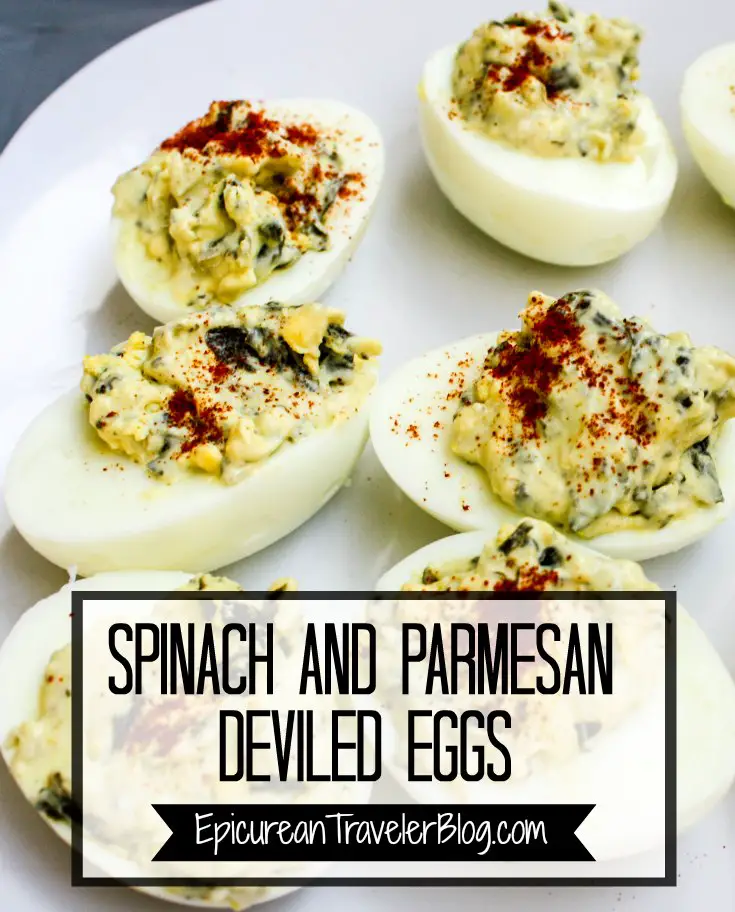 These Deviled Eggs made with La Terra Fina Spinach & Parmesan Dip are great for effortless entertaining. Get the recipe today at EpicureanTravelerBlog.com.