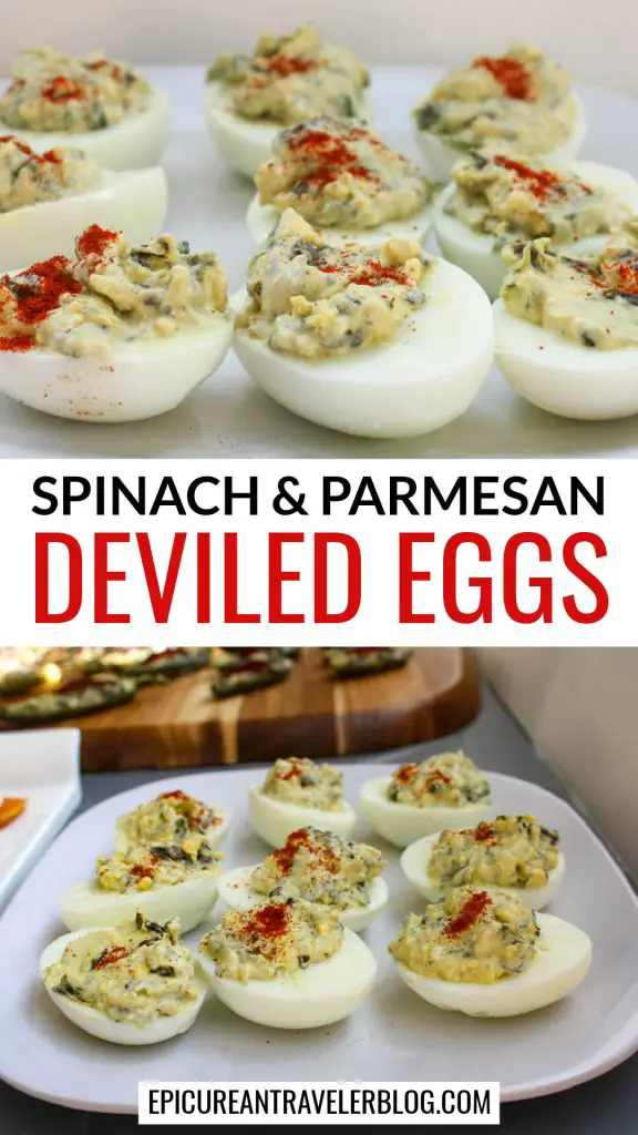 Spinach & Parmesan Deviled Eggs