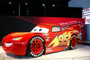 Lightning McQueen, of Disney Pixar's Cars 3, at the North American International Auto Show in Detroit | EpicureanTravelerBlog.com