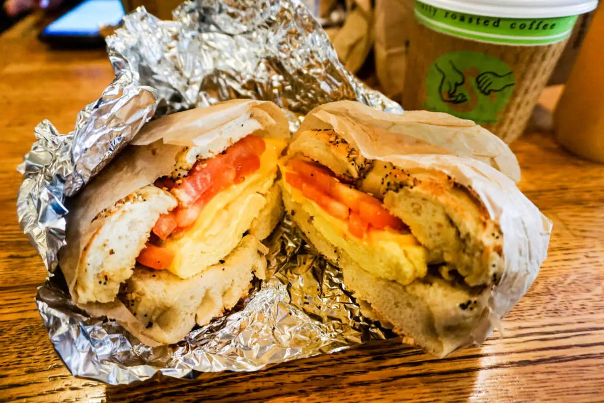 Brooklyn Bagel & Coffee Company bagel breakfast sandwich