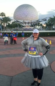 At the Disney Princess 5K race at Walt Disney World near Orlando, Florida