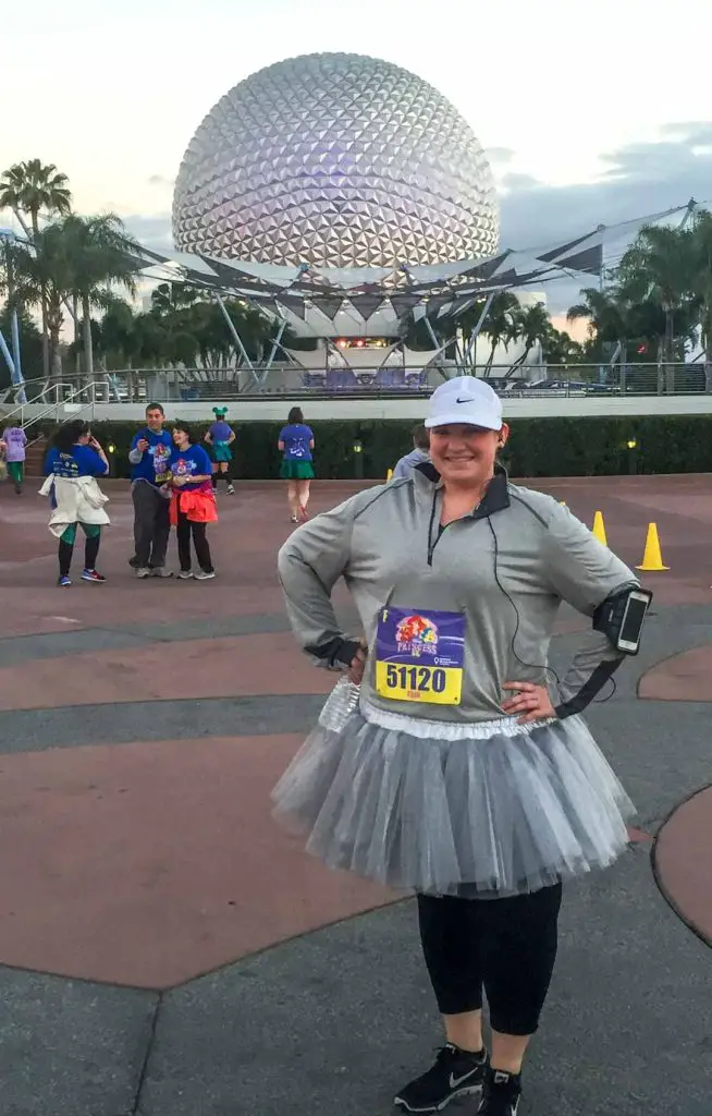 At the Disney Princess 5K race at Walt Disney World near Orlando, Florida