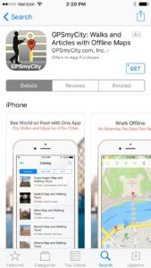 Find GPSmyCity in the App Store for iOS devices including iPhones and iPads today!
