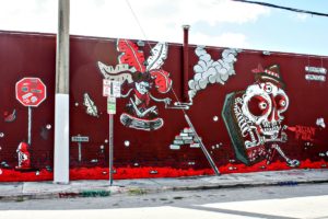 Brooklyn-based artist Sheryo, originally from Singapore, created this artwork found outside the Wynwood Walls. | EpicureanTravelerBlog.com