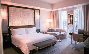 Waldorf Astoria Las Vegas king guest room