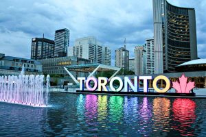 Toronto sign at Nathan Phillips Square