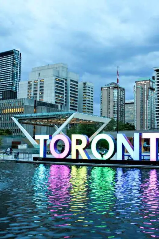 Toronto sign at Nathan Phillips Square