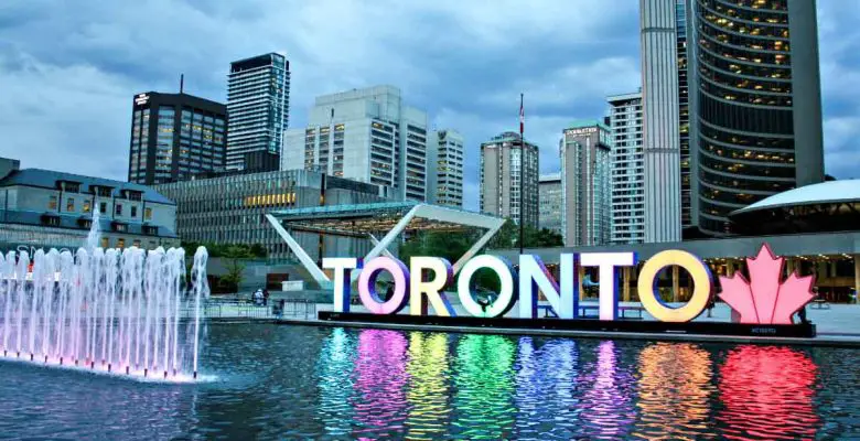 Toronto sign at Nathan Phillips Square