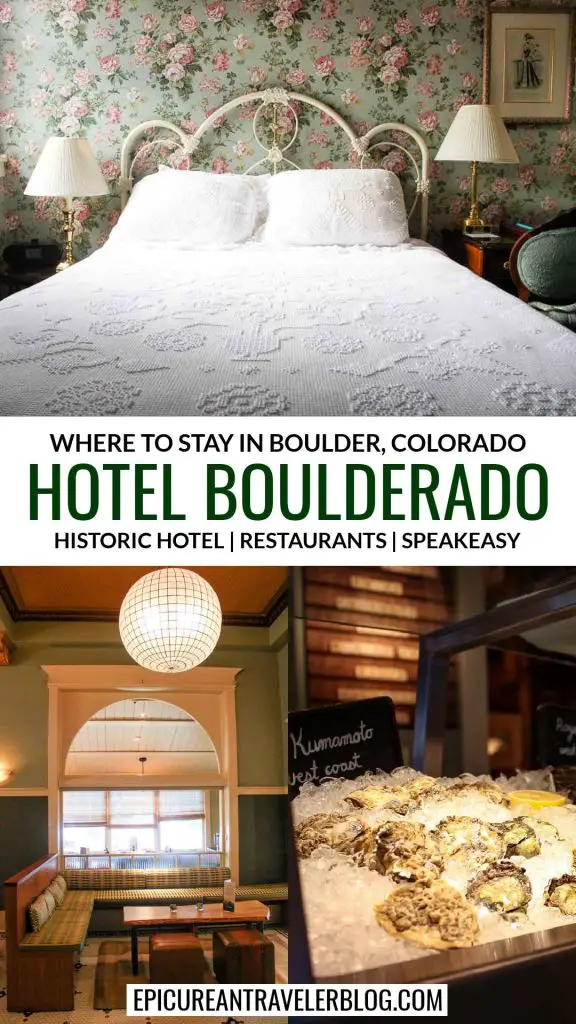 Where to stay in Boulder, Colorado, USA: Hotel Boulderado, a historic hotel with two restaurants and a speakeasy bar