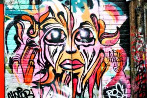 Graffiti Alley in Toronto, Ontario, Canada