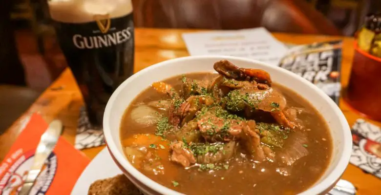 Beef and Guinness Stew in Cork, Ireland