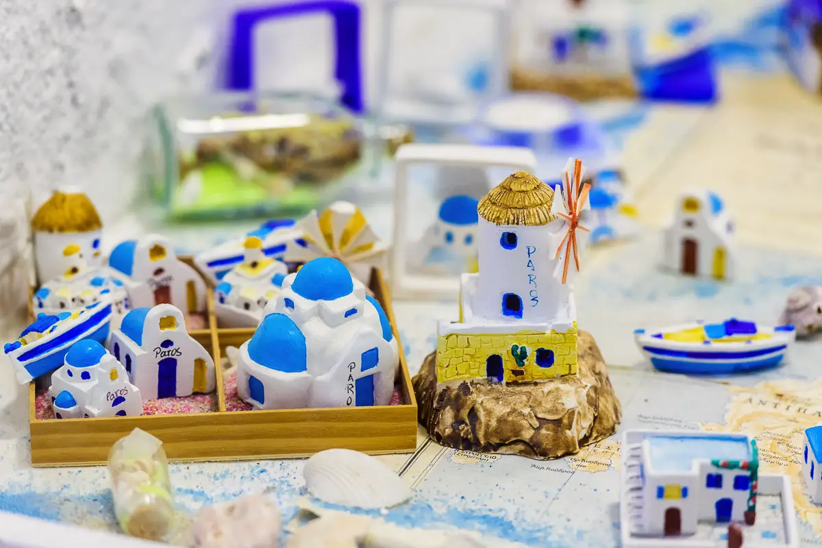 Paros souvenir knickknacks