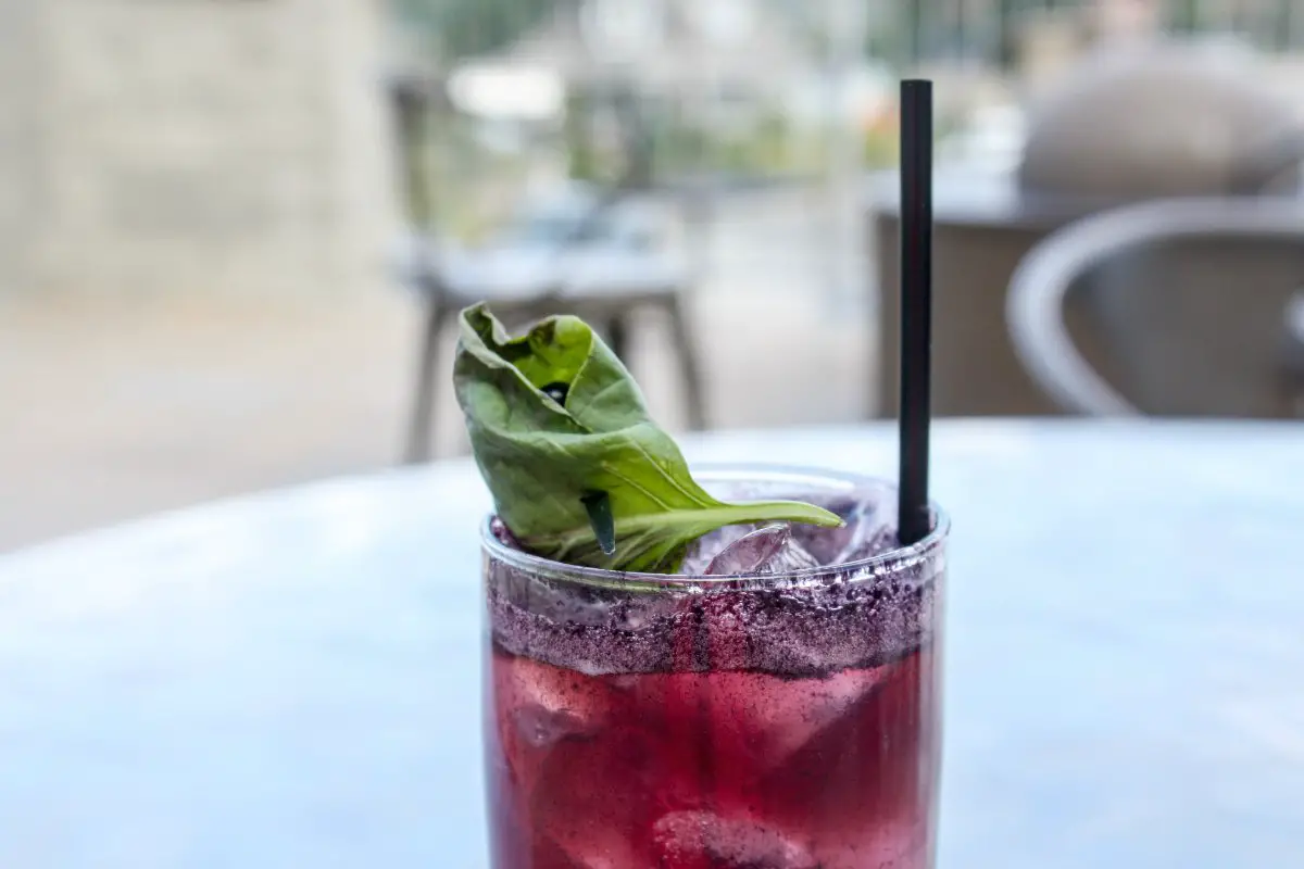 Blackberry Smash cocktail at the Principal's Office at the Ivywild School in Colorado Springs, Colorado