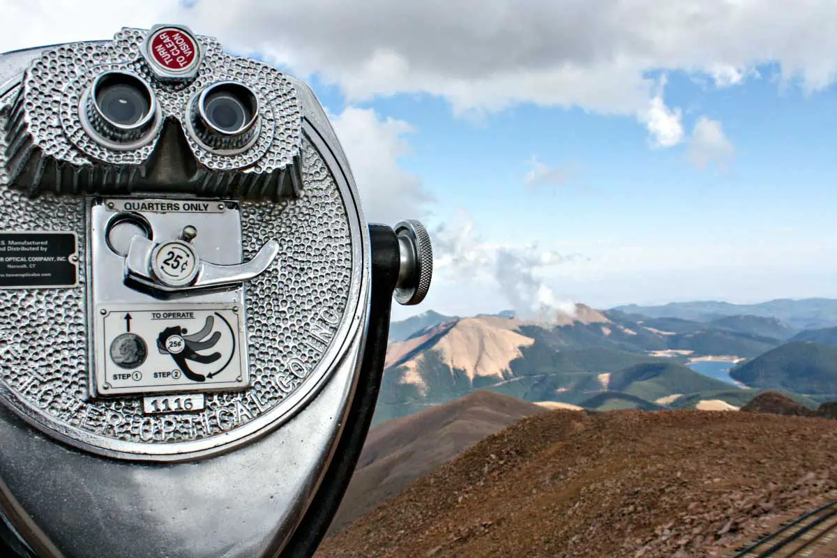 The view from Pikes Peak in Colorado