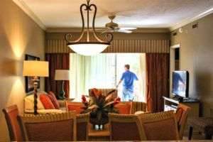 Inside the two-bedroom suite at Bellasera Resort in Naples, Florida