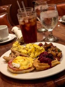Weekend brunch buffet at The Blennerhassett Restaurant & Lounge in Parkersburg, West Virginia, USA