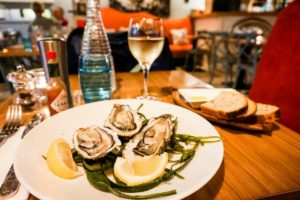 Oysters at Oscar's Seafood Bistro in Galway, Ireland