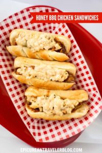 Easy Slow-Cooker Recipe for Summer: Honey BBQ Chicken Sandwiches with Reser's Stadium Cole Slaw #ResersInGR