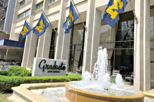 Plan a weekend getaway to downtown Ann Arbor, Michigan, where you can relive your college years at the Graduate Ann Arbor. This boutique hotel feels much more luxurious than campus housing, but you'll be right in the heart of this Michigan college town during your stay! #sponsored #AnnArbor #DestinationAnnArbor