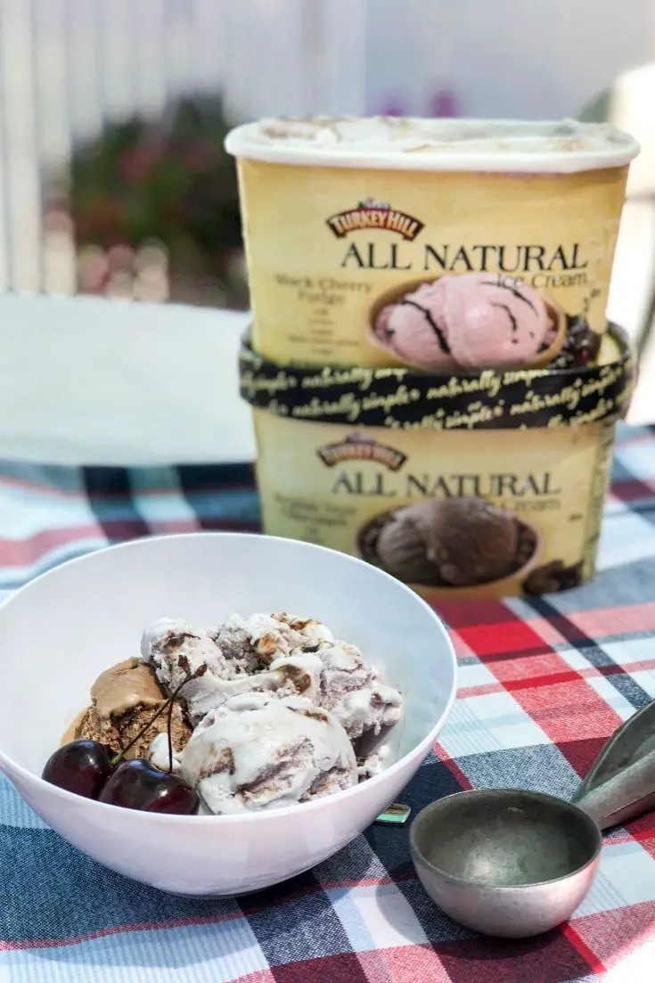 Turkey Hill All Natural Ice Cream in Belgian Chocolate and Black Cherry Fudge