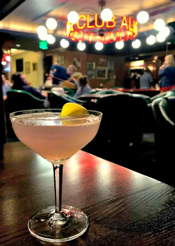 Matthaei Botanicals cocktail at the Allen Rumsey Supper Club inside the Graduate Ann Arbor hotel in Ann Arbor, Michigan, USA