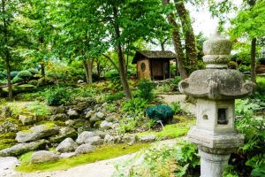 Japanese Garden at Rotary Botanical Gardens in Janesville, Wisconsin, USA