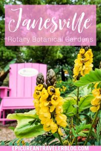 Visit 20 acres of beautifully landscaped gardens featuring 4,000 plant species at Rotary Botanical Gardens in Janesville, Wisconsin, USA! #ExploreJanesvilleWI #JanesvilleFun #Wisconsin #UStravel #MidwestTravel #familytravel #botanicalgarden