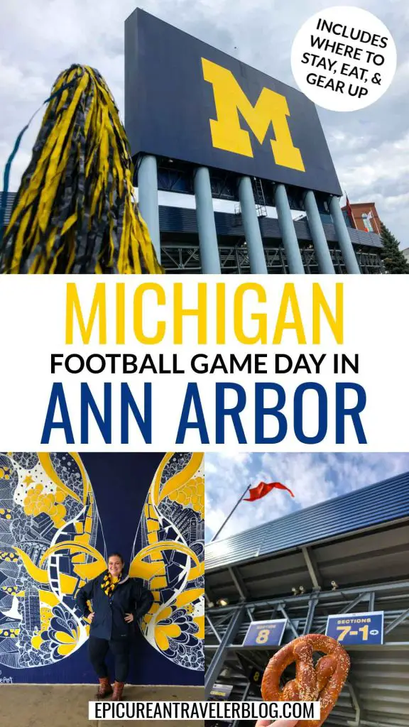 Michigan Football game day in Ann Arbor guide with tips on where to stay, eat, and gear up!