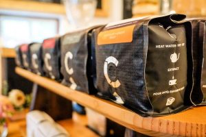 Coffee for sale at Cultivate Coffee & TapHouse in Ypsilanti, Michigan, USA