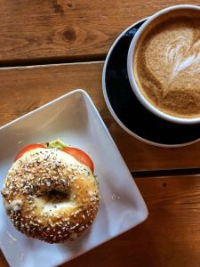 Cultivate Coffee & TapHouse serves hand-crafted specialty coffee drinks and bagel sandwiches in Ypsilanti, Michigan, USA