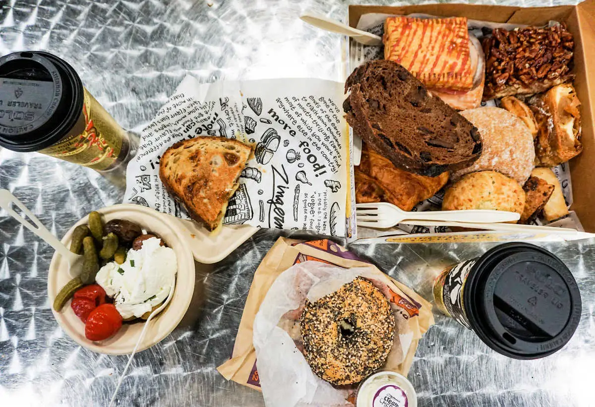 Goodies from Zingerman's Bakehouse, Zingerman's Creamery, and Zingerman's Coffee in Ann Arbor, Michigan